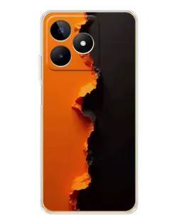Чохол для Realme Note 60 з картинкою «Помаранчевий розлом»