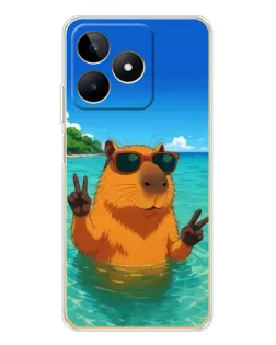 Чохол для Realme Note 60 з картинкою «Морська капібара» Чохол для Realme Note 60 з картинкою «Морська капібара»