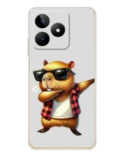 Чохол для Realme Note 60 з картинкою «Капібара репер даб» Чохол для Realme Note 60 з картинкою «Капібара репер даб»