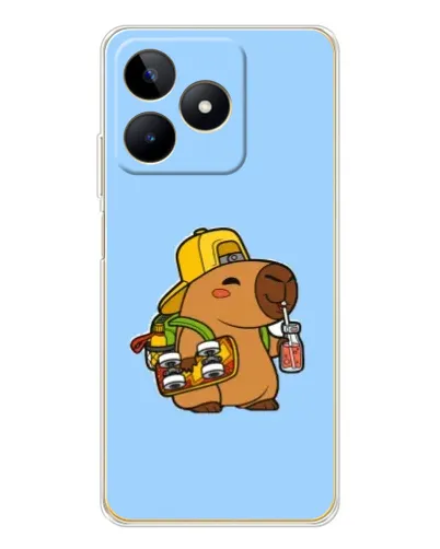 Чохол для Realme Note 60 з картинкою «Капібара на скейті» Чохол для Realme Note 60 з картинкою «Капібара на скейті»