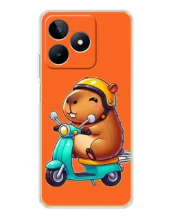 Чохол для Realme Note 60 з картинкою «Капібара на скутері» Чохол для Realme Note 60 з картинкою «Капібара на скутері»