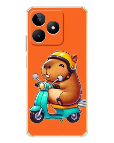 Чохол для Realme Note 60 з картинкою «Капібара на скутері» Чохол для Realme Note 60 з картинкою «Капібара на скутері»