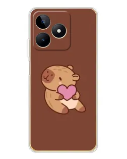 Чохол для Realme Note 60 з картинкою «Капібара з серцем» Чохол для Realme Note 60 з картинкою «Капібара з серцем»