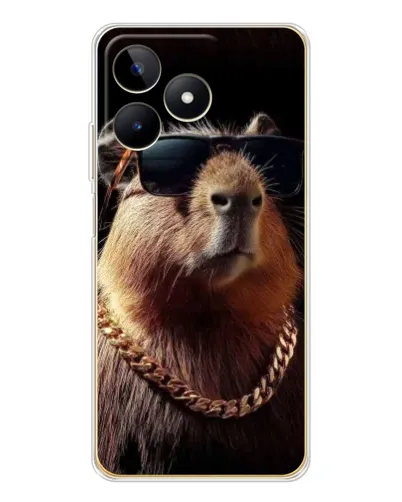 Чохол для Realme Note 60 з картинкою «Капібара золотий ланцюг» Чохол для Realme Note 60 з картинкою «Капібара золотий ланцюг»