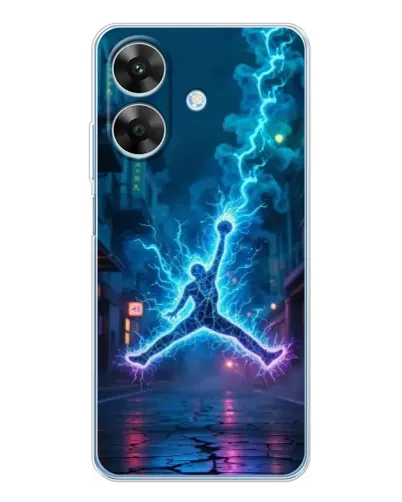 Чохол для Realme Note 60x з картинкою «Jordan Gold Jumpman»