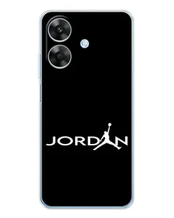 Чохол для Realme Note 60x з картинкою «Jordan White Logo»