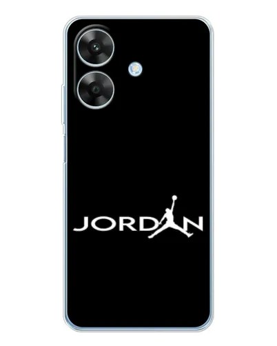 Чохол для Realme Note 60x з картинкою «Jordan White Logo»