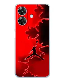 Чохол для Realme Note 60x з картинкою «Jordan Red Smoke»