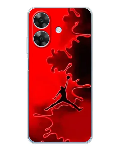 Чохол для Realme Note 60x з картинкою «Jordan Red Smoke»