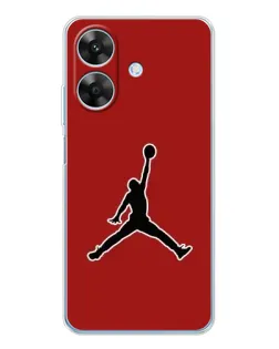 Чохол для Realme Note 60x з картинкою «Jordan Red Back»