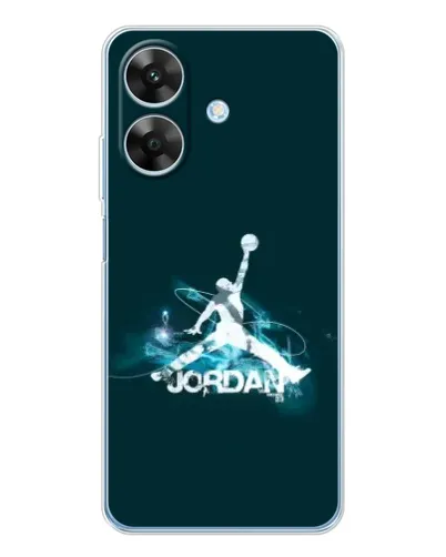 Чохол для Realme Note 60x з картинкою «Jordan Blue Fire»