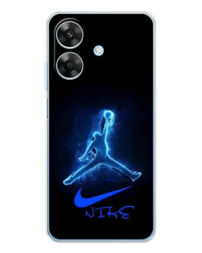 Чохол для Realme Note 60x з картинкою «Jordan Neon Blue»
