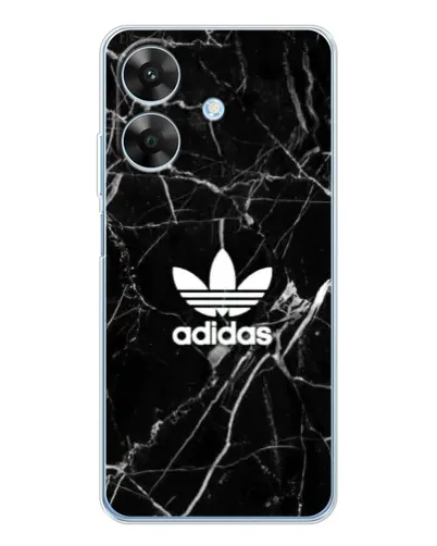 Чехол для Realme Note 60x с картинкой «Белый мрамор Adidas»