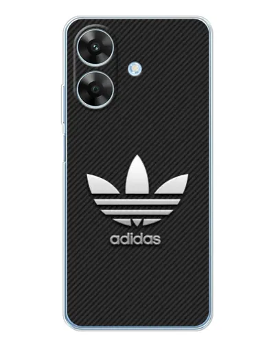 Чехол для Realme Note 60x с картинкой «Adidas Карбоновая текстура»