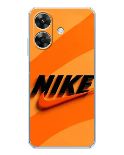 Чехол для Realme Note 60x с картинкой «Оранжевый драйв Nike»