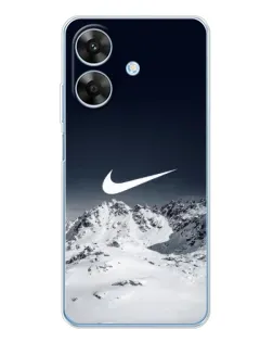 Чехол для Realme Note 60x с картинкой «Nike — зимние горы»