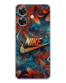 Чехол для Realme Note 60x с картинкой «Nike в абстракции»