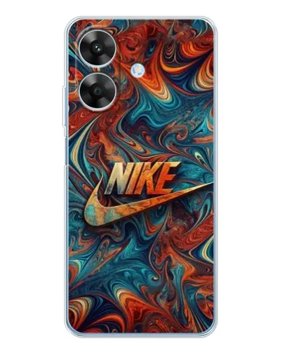 Чехол для Realme Note 60x с картинкой «Nike в абстракции»