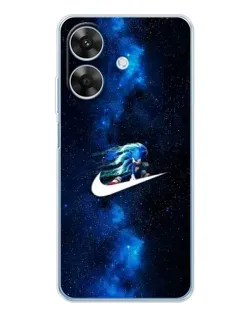 Чехол для Realme Note 60x с картинкой «Звездный путь Nike»