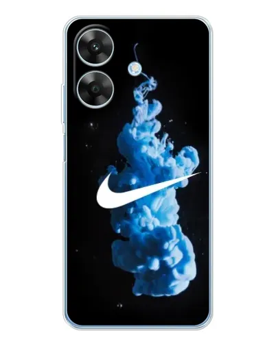 Чехол для Realme Note 60x с картинкой «Nike и синий дым»