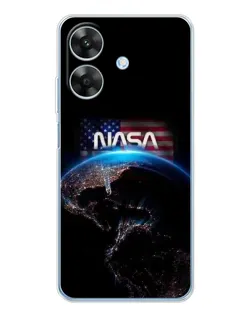 Чехол для Realme Note 60x с картинкой «Земля из космоса NASA»