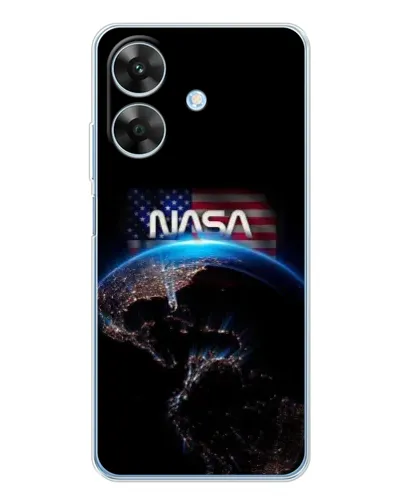Чехол для Realme Note 60x с картинкой «Земля из космоса NASA»