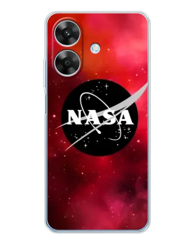 Чехол для Realme Note 60x с картинкой «NASA — красная туманность»