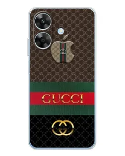 Чехол для Realme Note 60x с картинкой «Gucci — брендированный десерт»