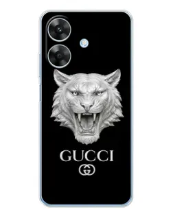 Чохол для Realme Note 60x з картинкою «Gucci — срібний лев» Чохол для Realme Note 60x з картинкою «Gucci — срібний лев»