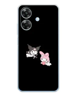 Чехол для Realme Note 60x с картинкой «My Melody и Kuromi»