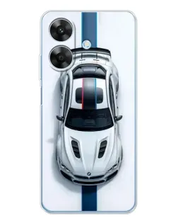 Чехол для Realme Note 60x с картинкой «Вид сверху — BMW M»