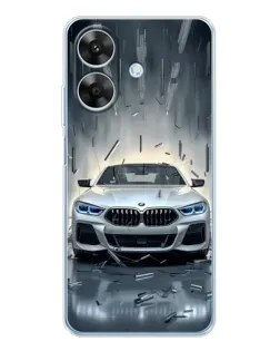 Чехол для Realme Note 60x с картинкой «BMW в свете фар»