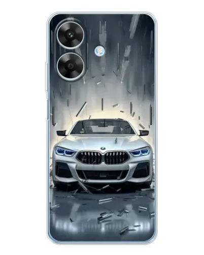 Чехол для Realme Note 60x с картинкой «BMW в свете фар»