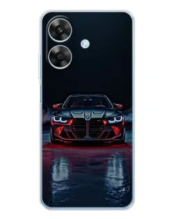 Чехол для Realme Note 60x с картинкой «BMW на мокрой дороге»
