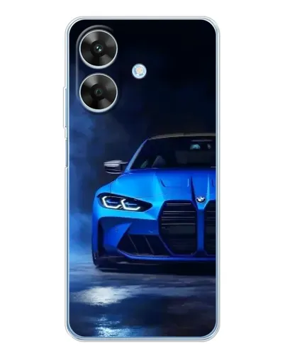 Чехол для Realme Note 60x с картинкой «Голубая BMW M4»
