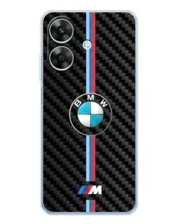 Чехол для Realme Note 60x с картинкой «Эмблема BMW и карбон»