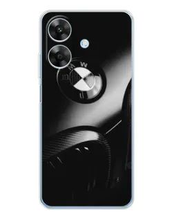 Чехол для Realme Note 60x с картинкой «Эмблема BMW — макро»