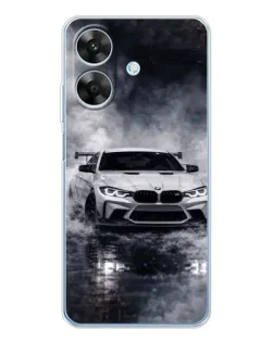 Чехол для Realme Note 60x с картинкой «BMW сквозь туман»