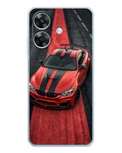 Чехол для Realme Note 60x с картинкой «BMW на красной дорожке»