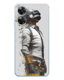 Чехол для Realme Note 60x с картинкой «PUBG — боец в пыли»