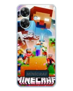 Чохол для Realme Note 60x з картинкою «Minecraft герої гри»