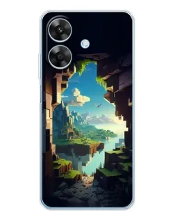 Чехол для Realme Note 60x с картинкой «Вид из пещеры»
