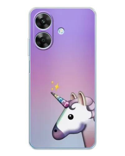 Чехол для Realme Note 60x с картинкой «Единорог градиент»