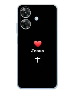 Чехол для Realme Note 60x с картинкой «Сердце - Jesus» Чехол для Realme Note 60x с картинкой «Сердце - Jesus»