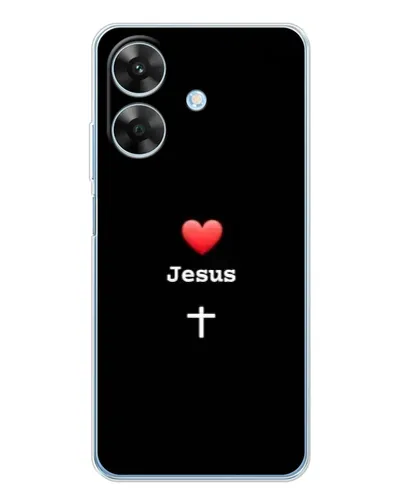 Чехол для Realme Note 60x с картинкой «Сердце - Jesus» Чехол для Realme Note 60x с картинкой «Сердце - Jesus»