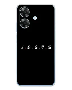 Чехол для Realme Note 60x с картинкой «Точки веры J.E.S.U.S.»