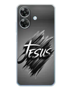Чехол для Realme Note 60x с картинкой «Надпись Jesus Graffiti»