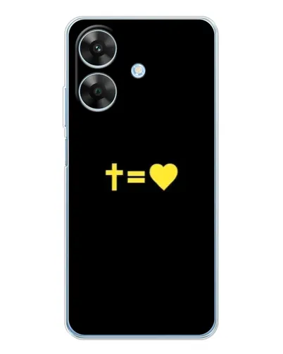 Чехол для Realme Note 60x с картинкой «Сердце и Крест» Чехол для Realme Note 60x с картинкой «Сердце и Крест»