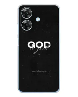 Чехол для Realme Note 60x с картинкой «GOD — Бог над всем»