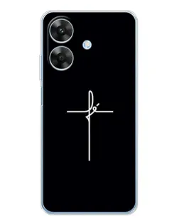 Чехол для Realme Note 60x с картинкой «Тонкий крест»